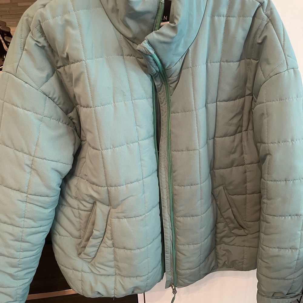 Turquoise Quilted Jacket